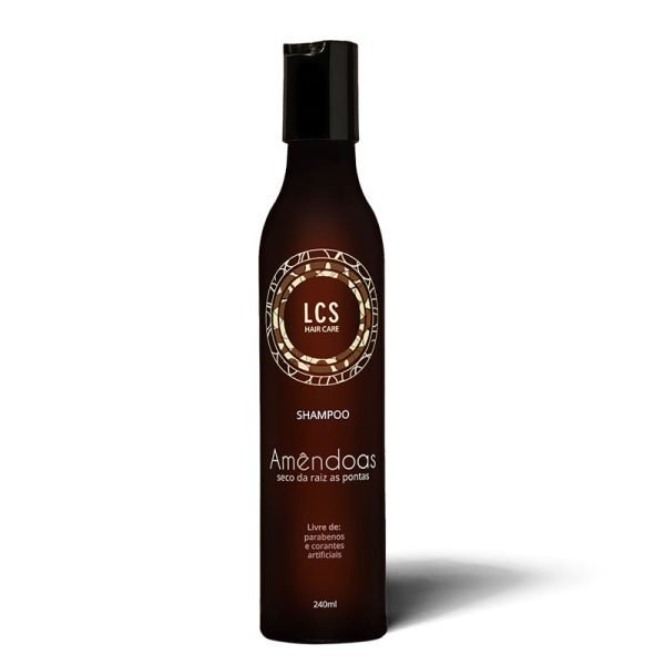 Shampoo Amêndoas Lcs Para Cabelos Ressecados 240 ml